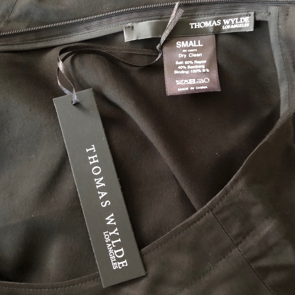 NWT Thomas Wylde Bramble Black Shift Dress - Picture 15 of 16